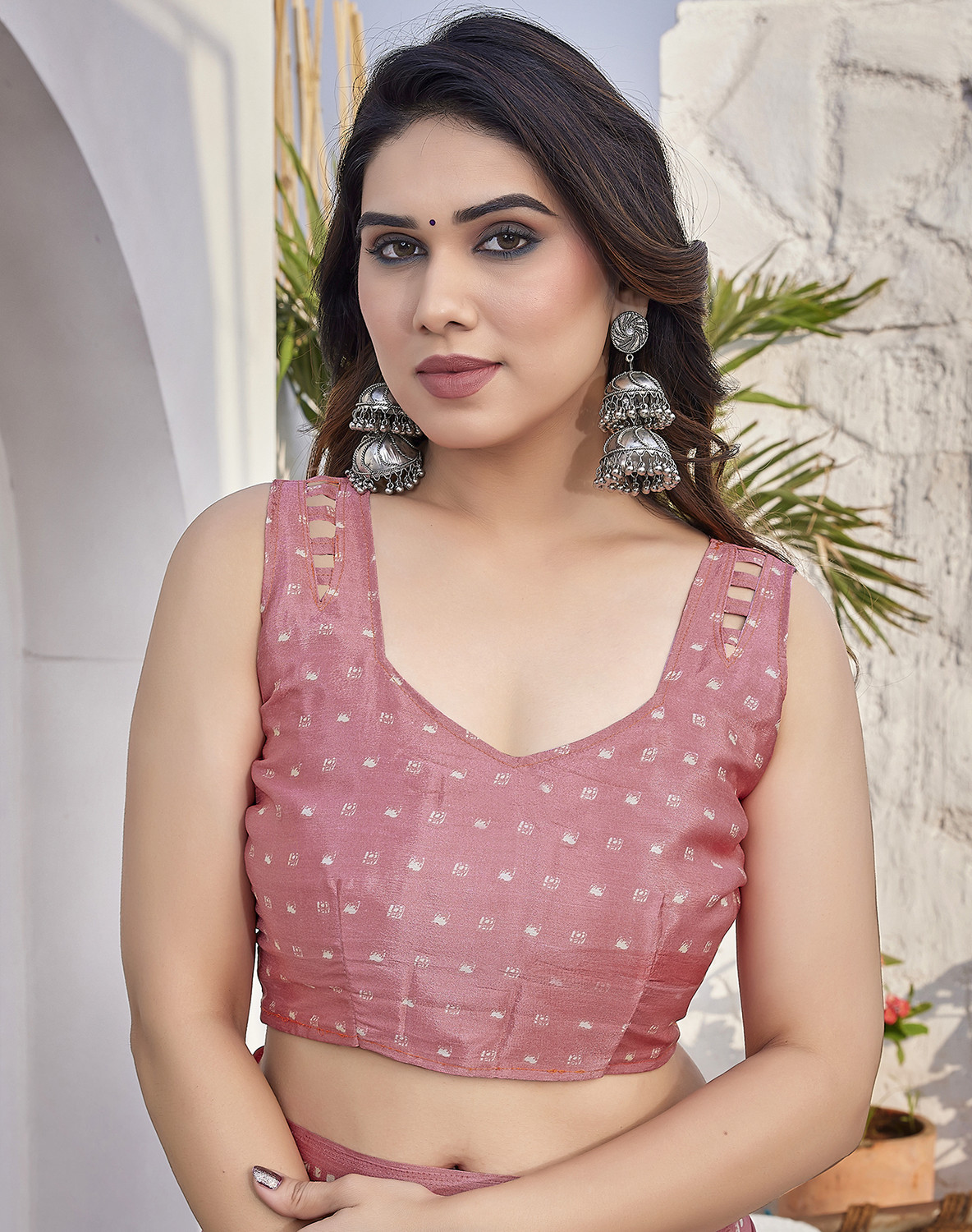 Yarie  Floral Print Bollywood Festive Wear Saree
