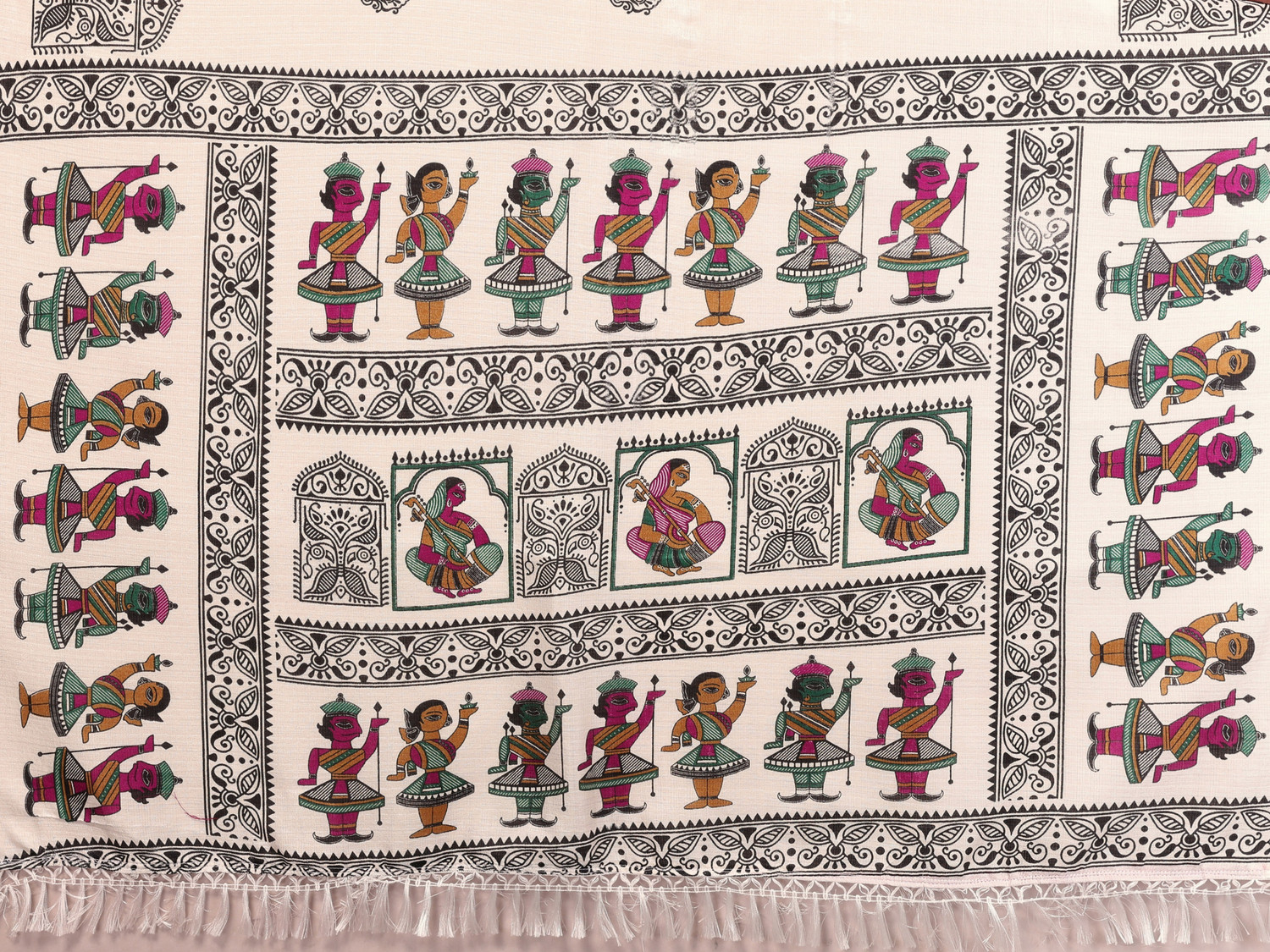 Yarie Printed Hand Batik Art Silk Saree