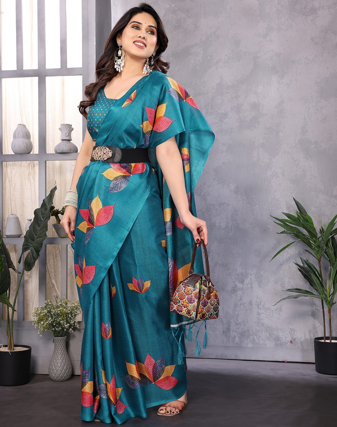 Yarie Daily Wear Art Silk Saree with Blouse