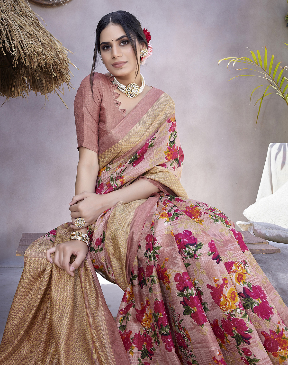   Yarie Bollywood Art Silk  Party Saree 