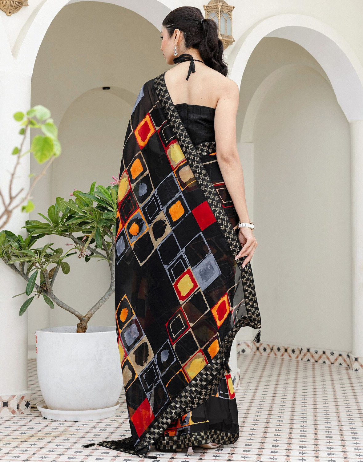 Sharini Floral Printed Georgette & Chiffon
