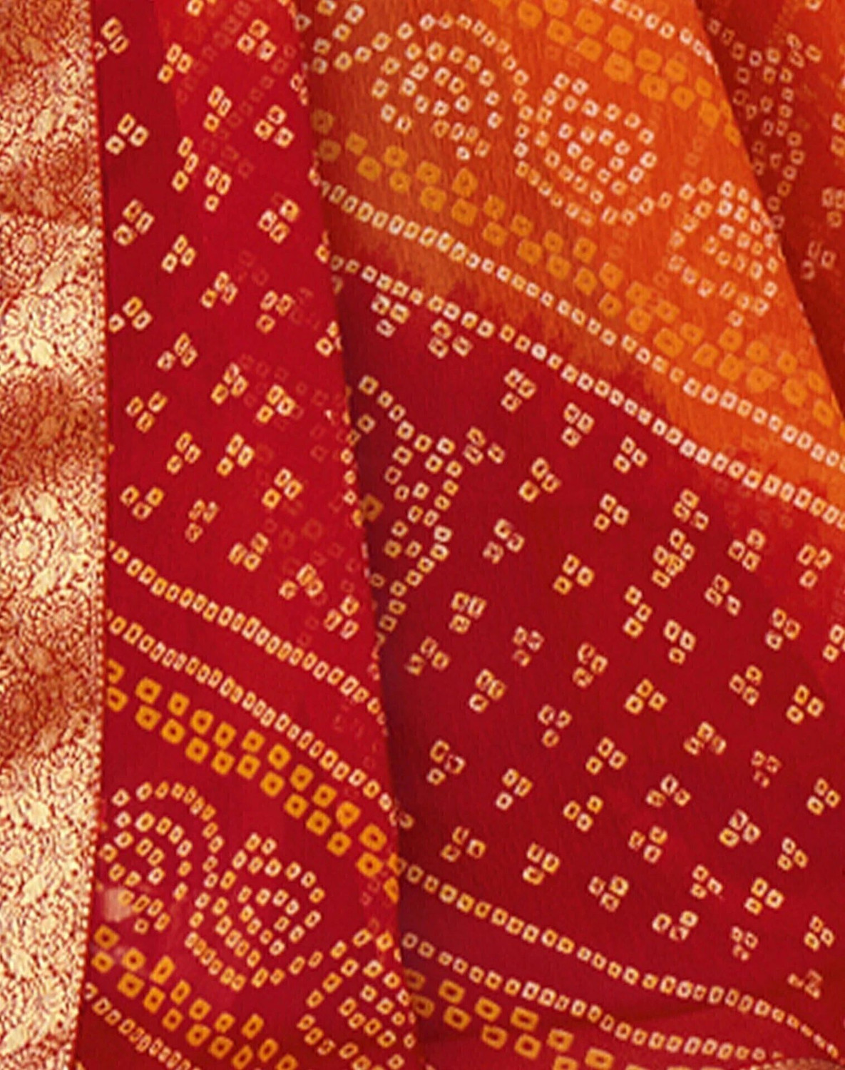 Sharini Bandhani Printed Wedding & Festive Saree