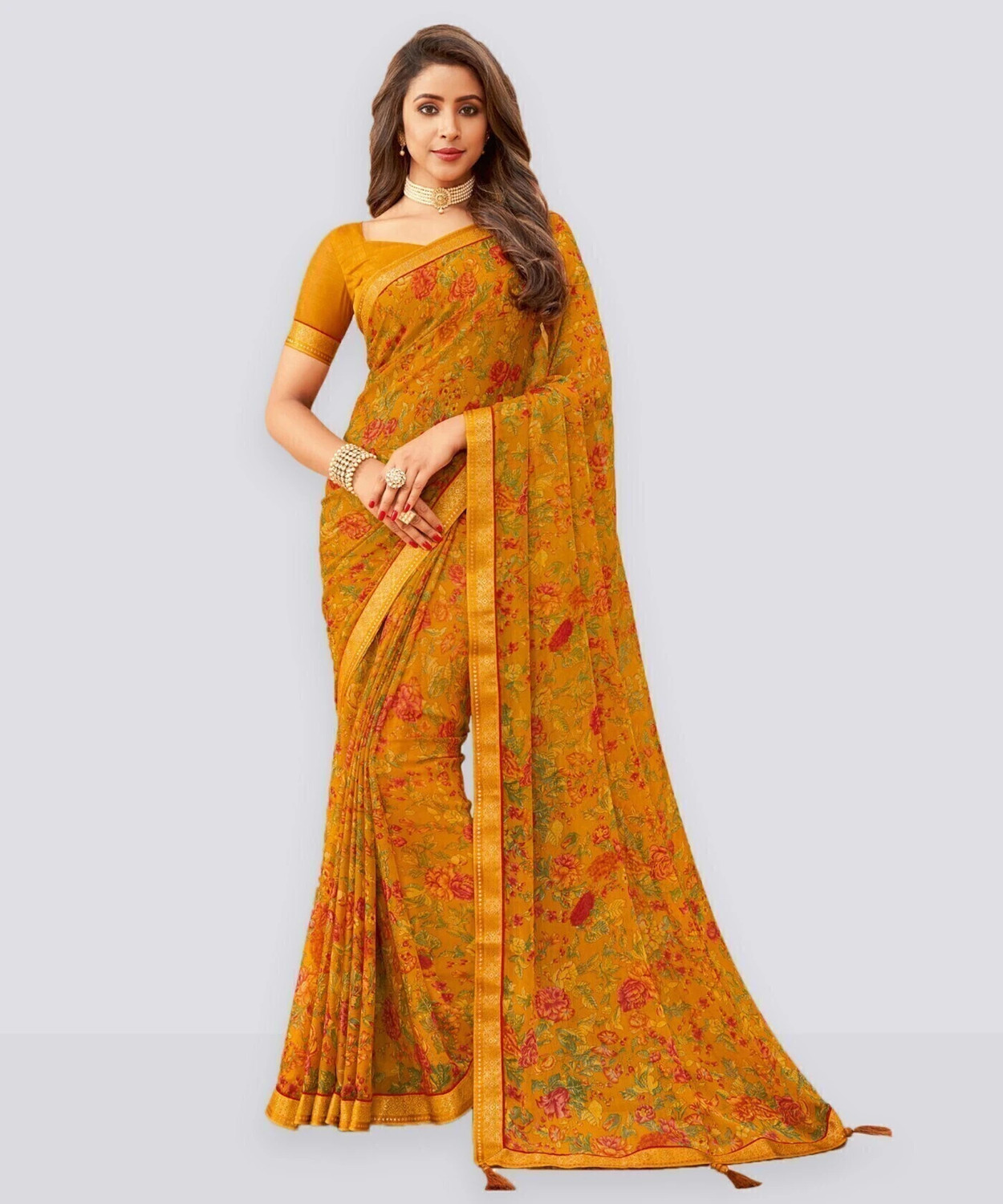 Sharini Chiffon & Georgette Party & Festive Saree