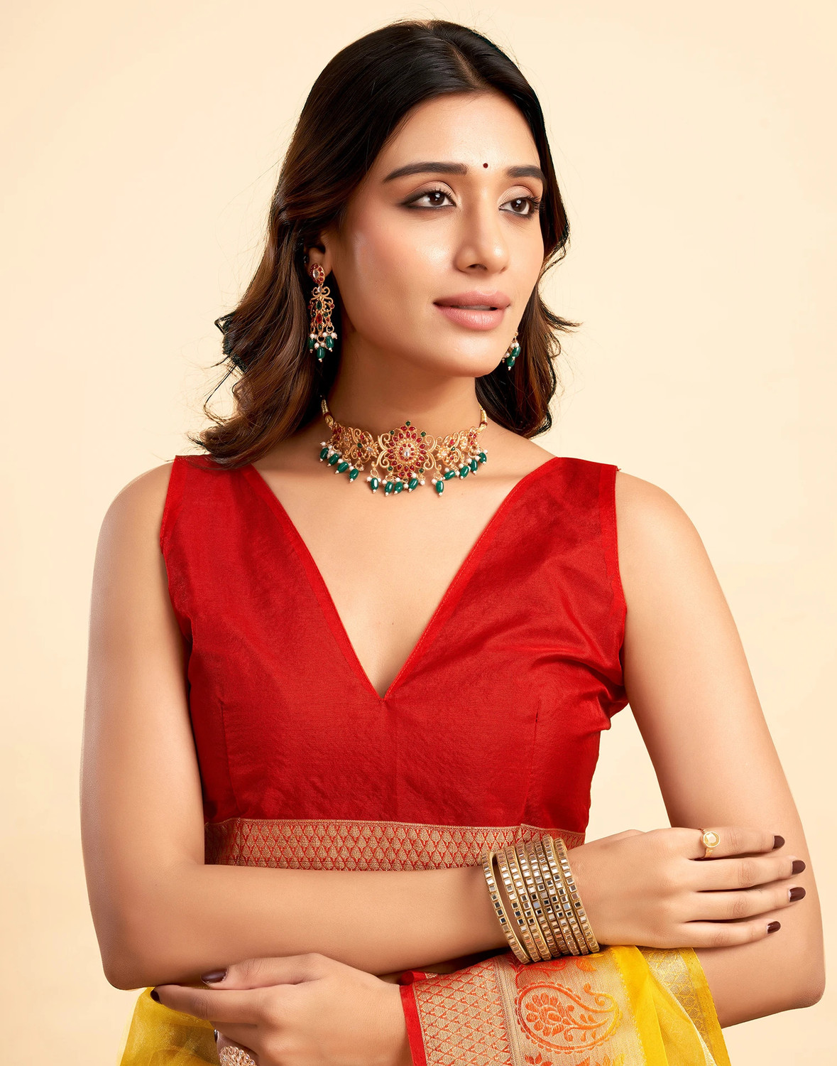 Sharini Woven Banarasi Organza Saree 