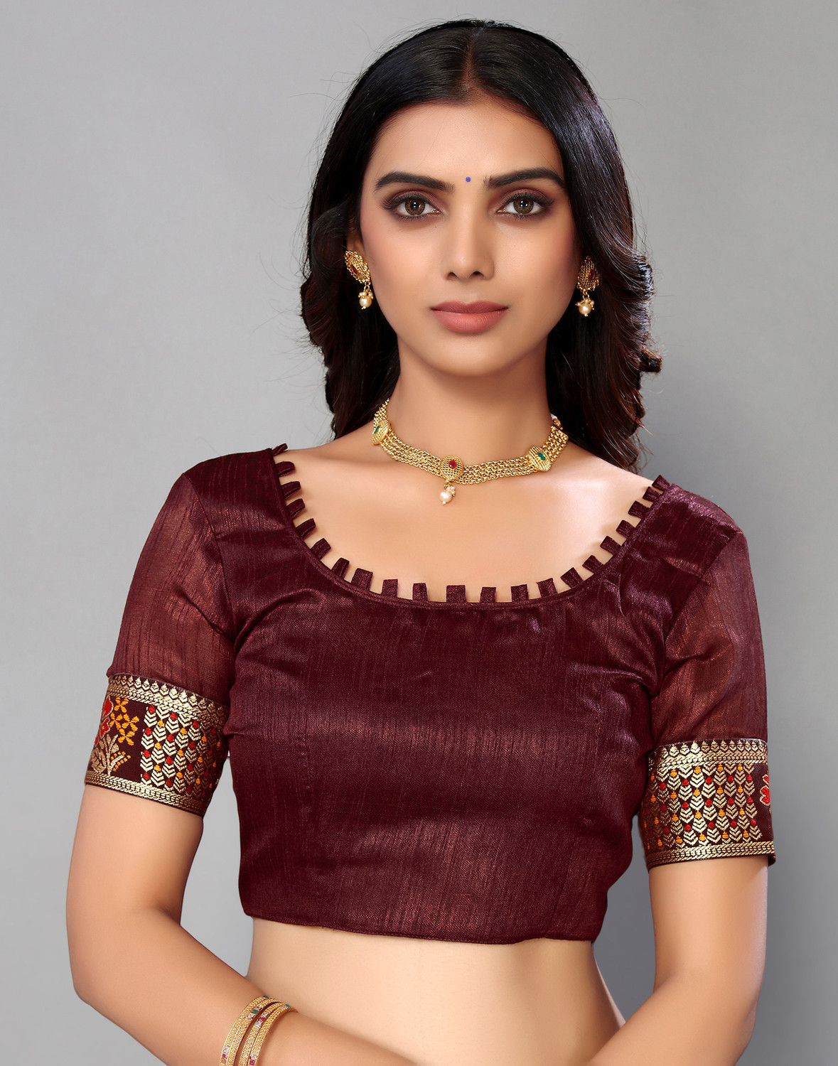 Sharini Geometric Prints, Lace & Tassels Saree