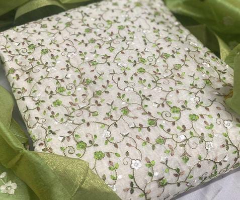 Kala Sutra Chanderi Embroidered Salwar Suit Material