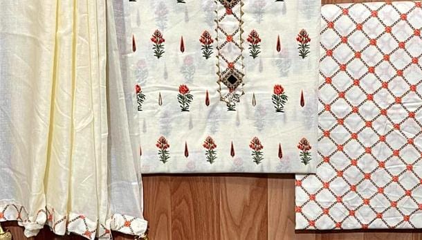 Kala Sutra  Self Design  Botanical  Salwar Suit Material
