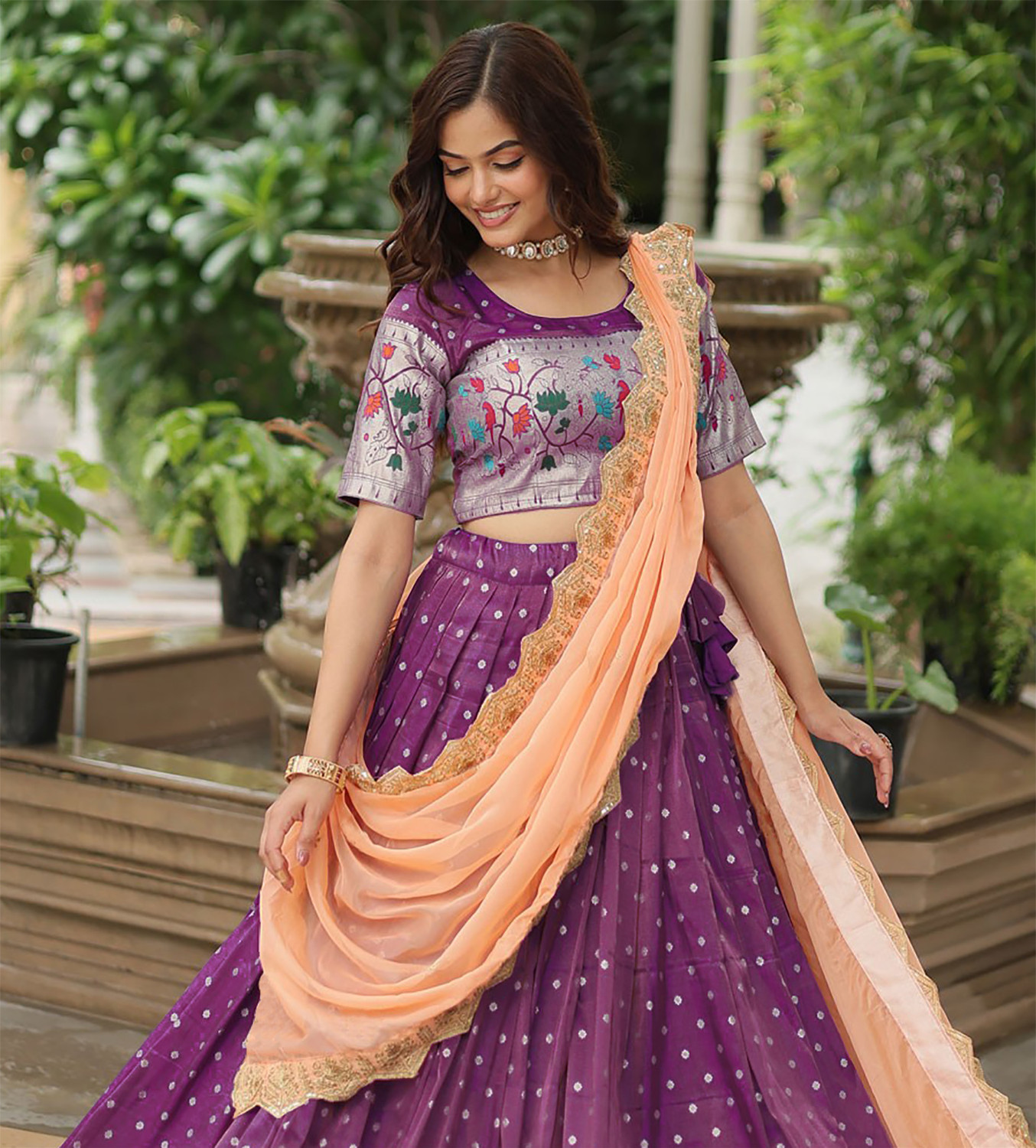 Kezel Zari Work Lehenga Choli