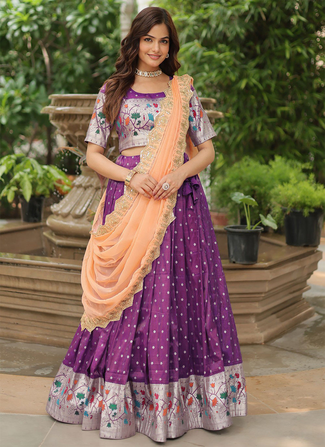 Kezel Zari Work Lehenga Choli
