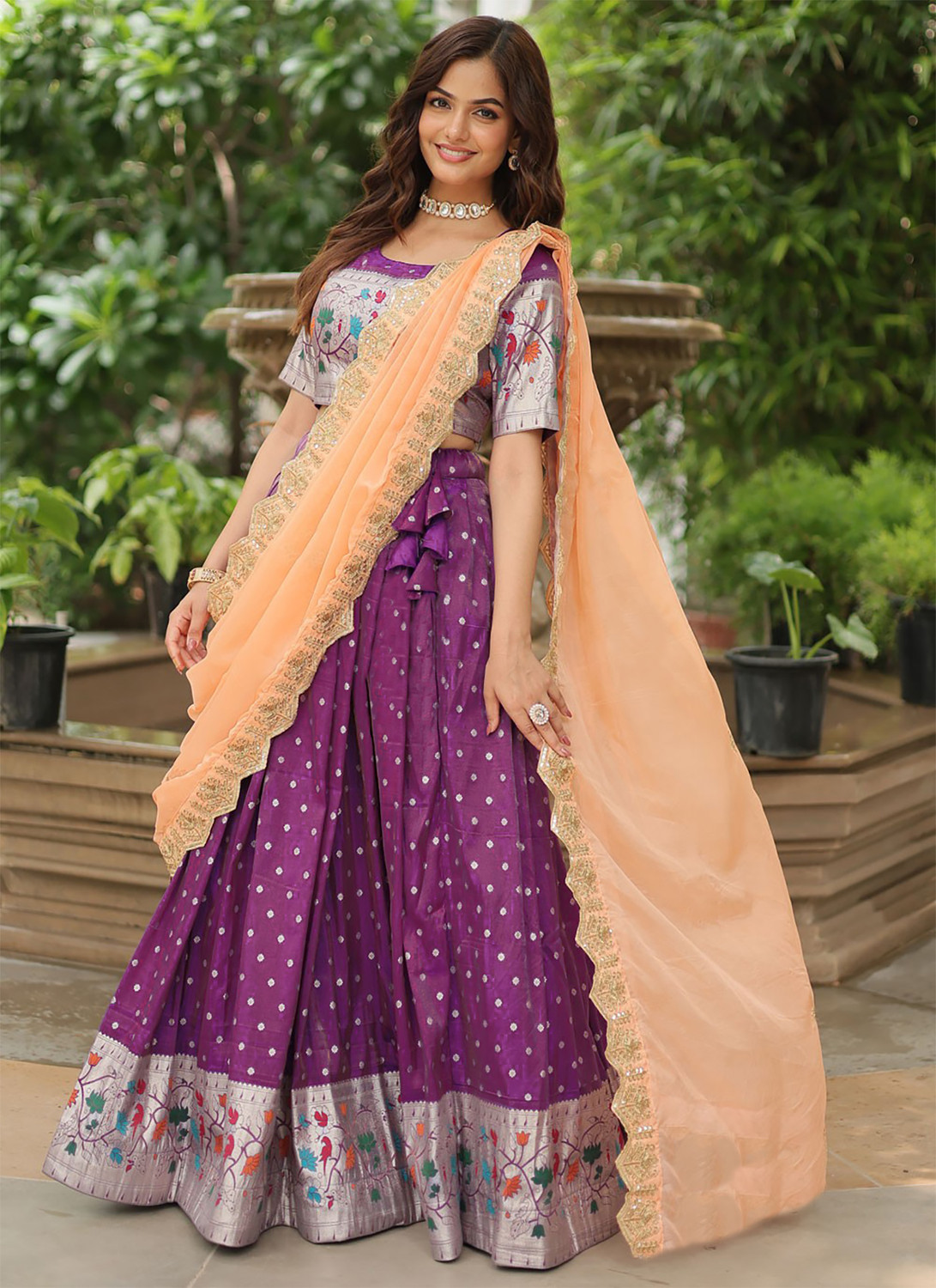 Kezel Zari Work Lehenga Choli