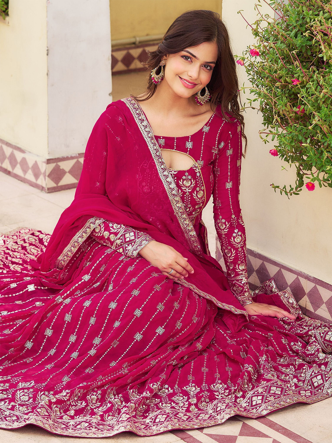 Kezel Stone Embroidered Lehenga Choli