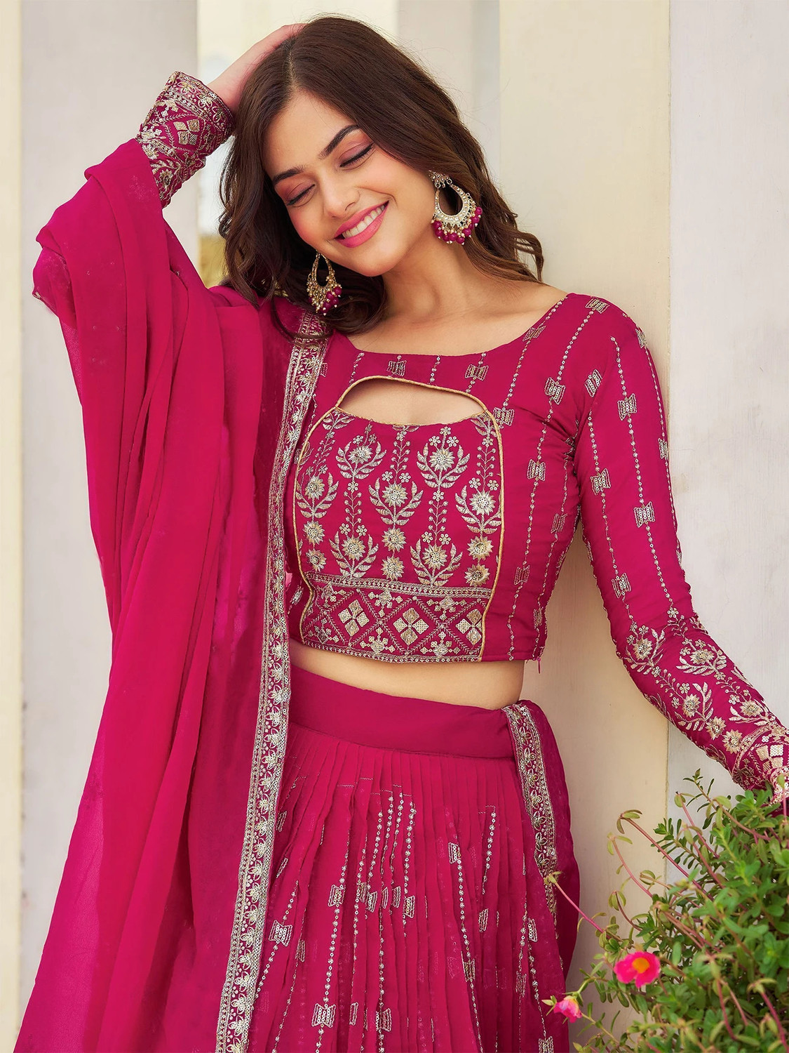Kezel Stone Embroidered Lehenga Choli