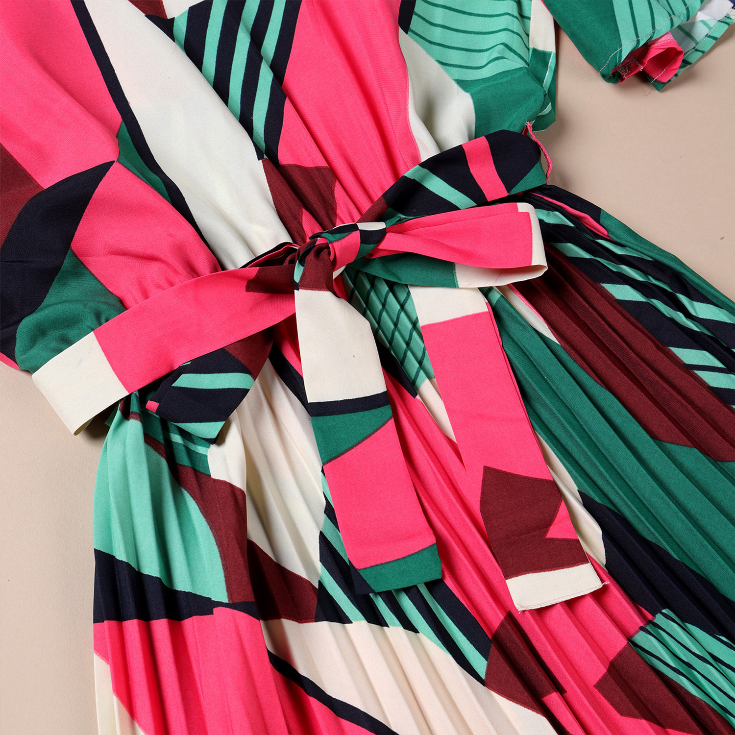 Zeflora A-Line Knee Pink Dress