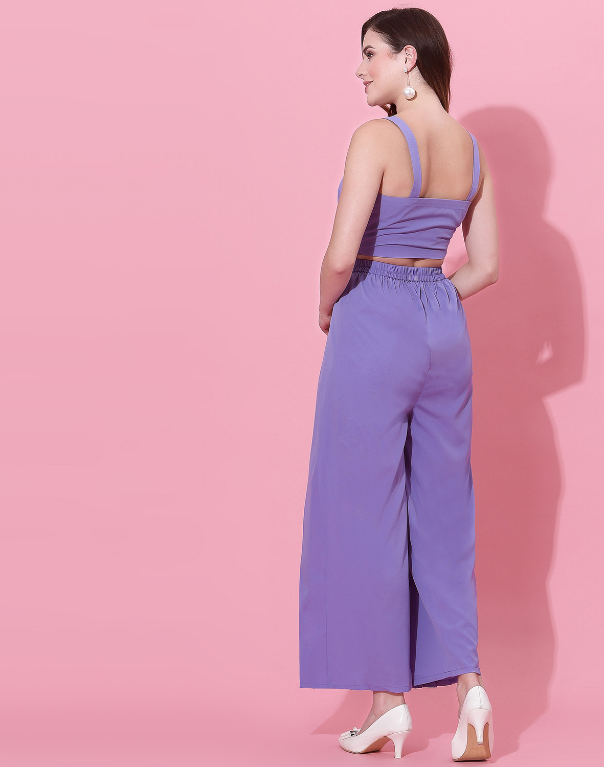 Selvyn V-neck crop top