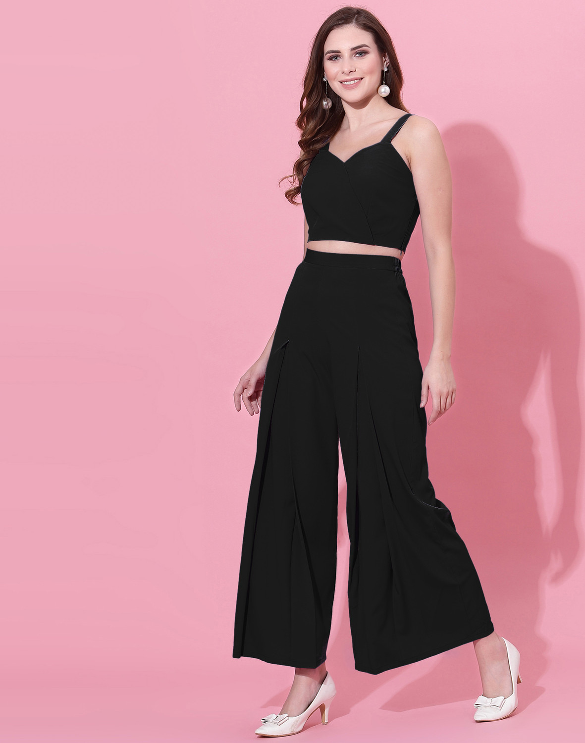 Selvyn V-neck crop top