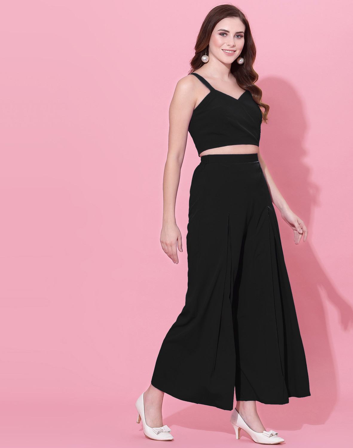 Selvyn V-neck crop top