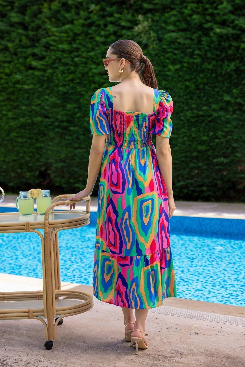 Shemora  Casual Western Midi Dress