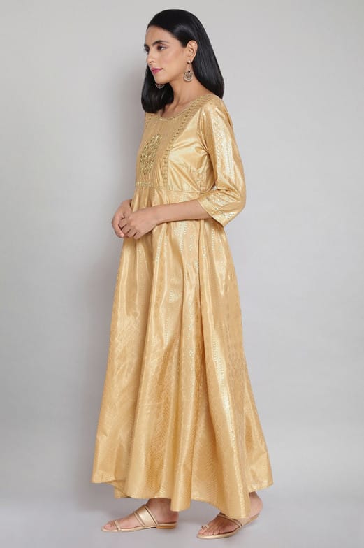Auralis Ankle-Length Polyester  Salwar Suit Set