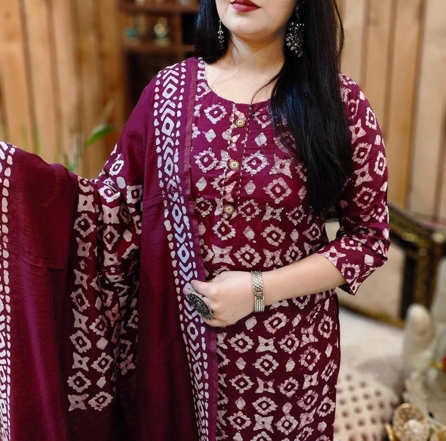  Pilessa Viscose Rayon Festive Salwar Suit Set 