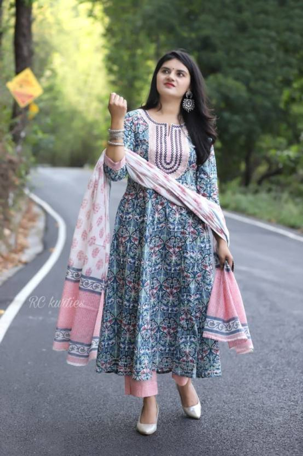 Pilessa Floral Print Salwar Suit Set