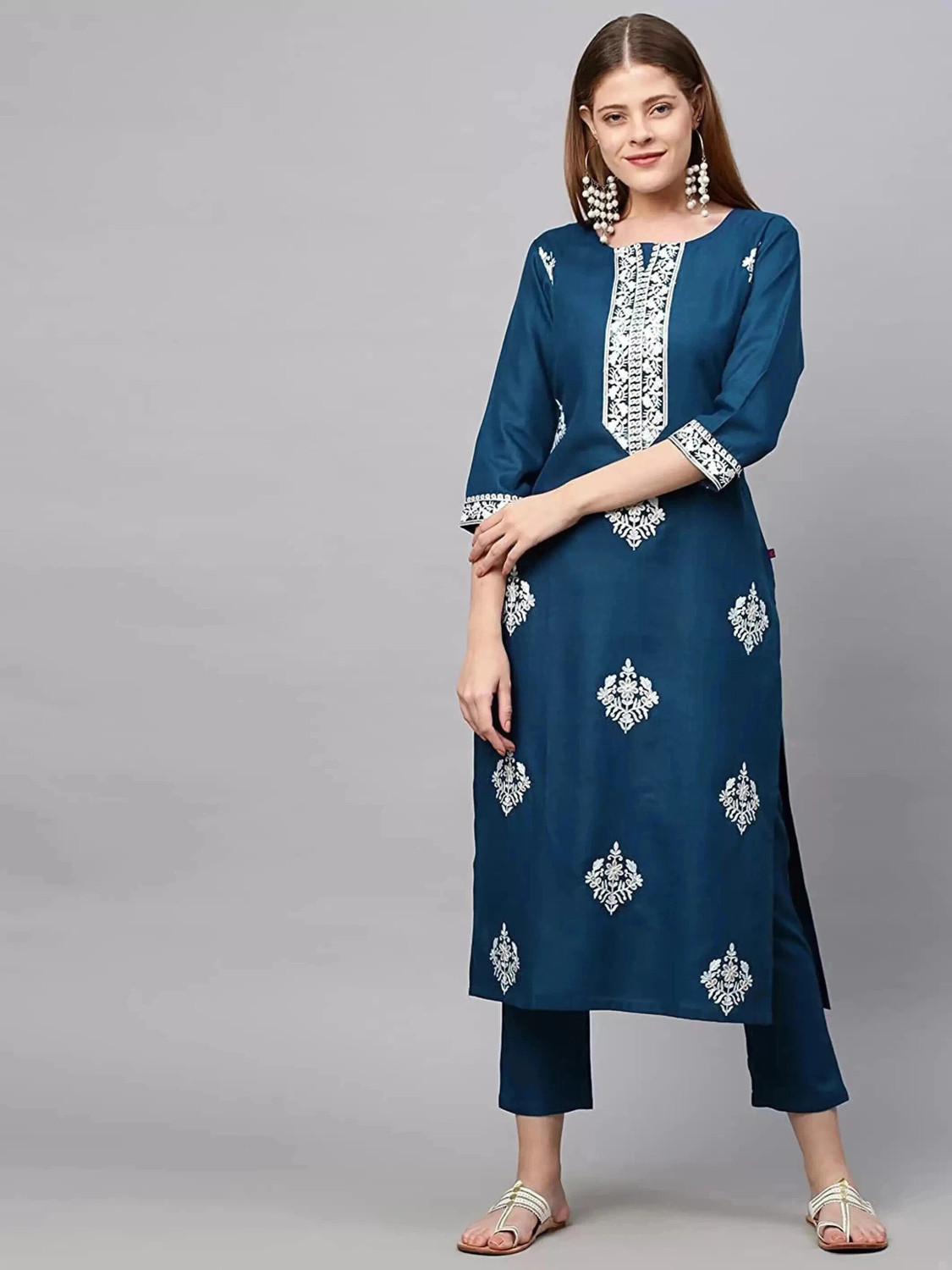  Pilessa Rayon Kurta Salwar Suit Set