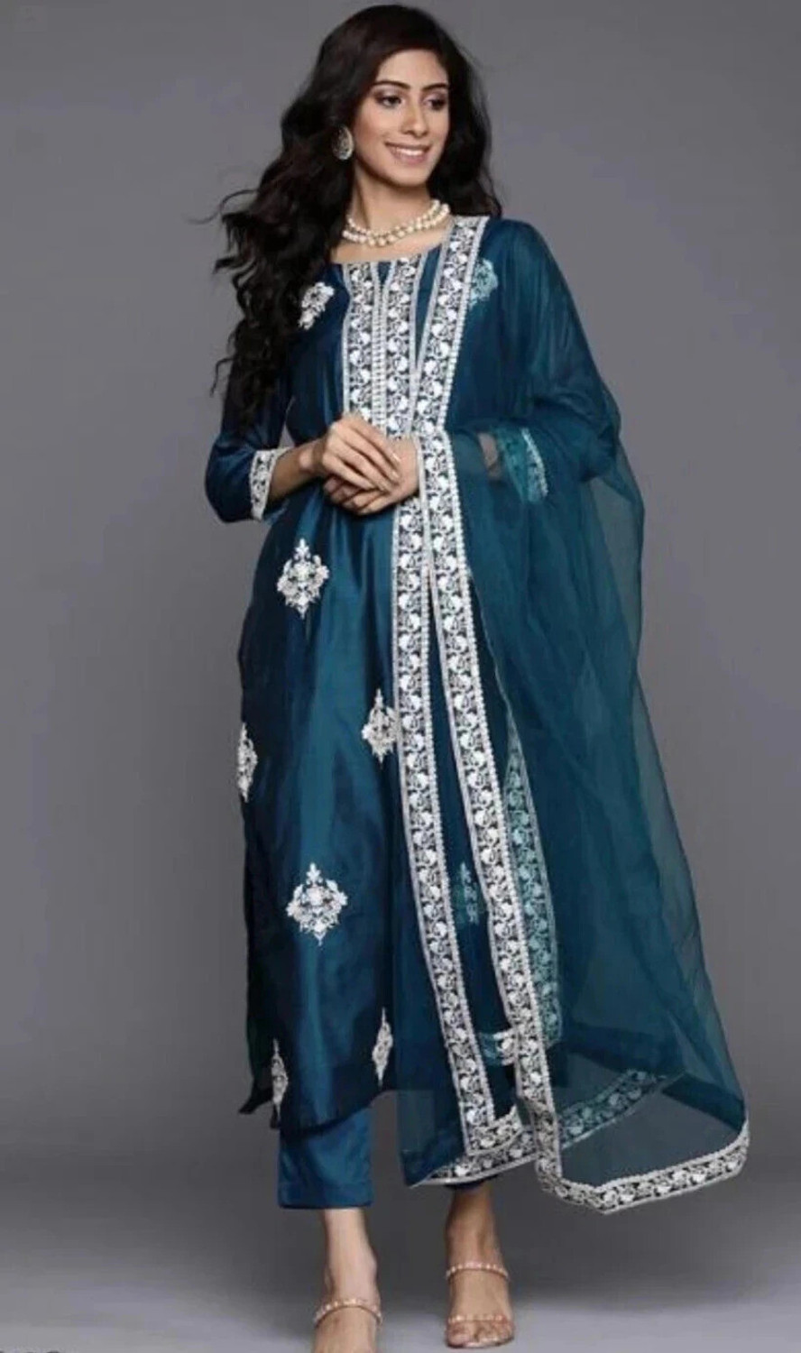  Pilessa Rayon Kurta Salwar Suit Set