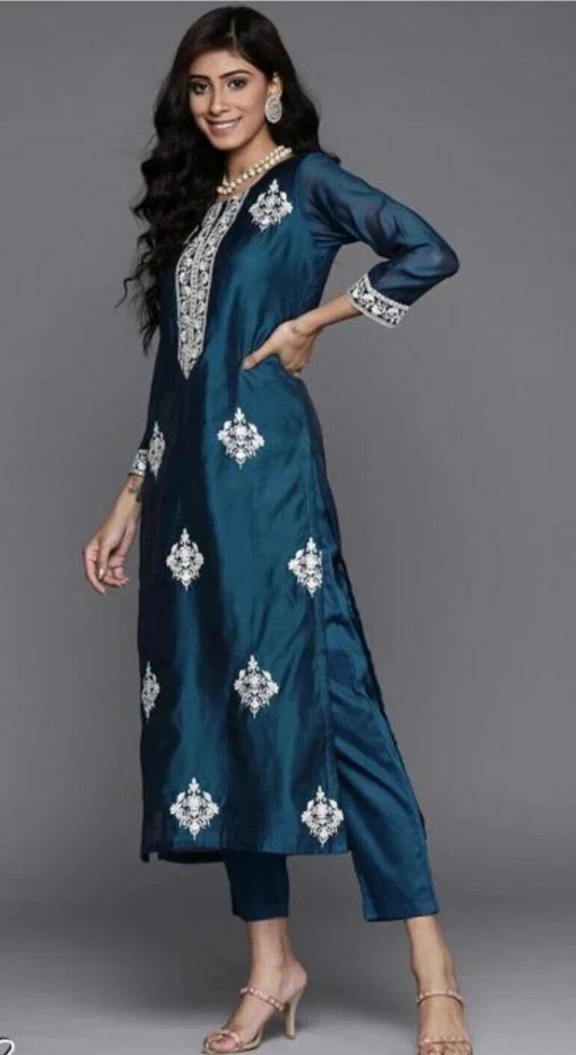  Pilessa Rayon Kurta Salwar Suit Set