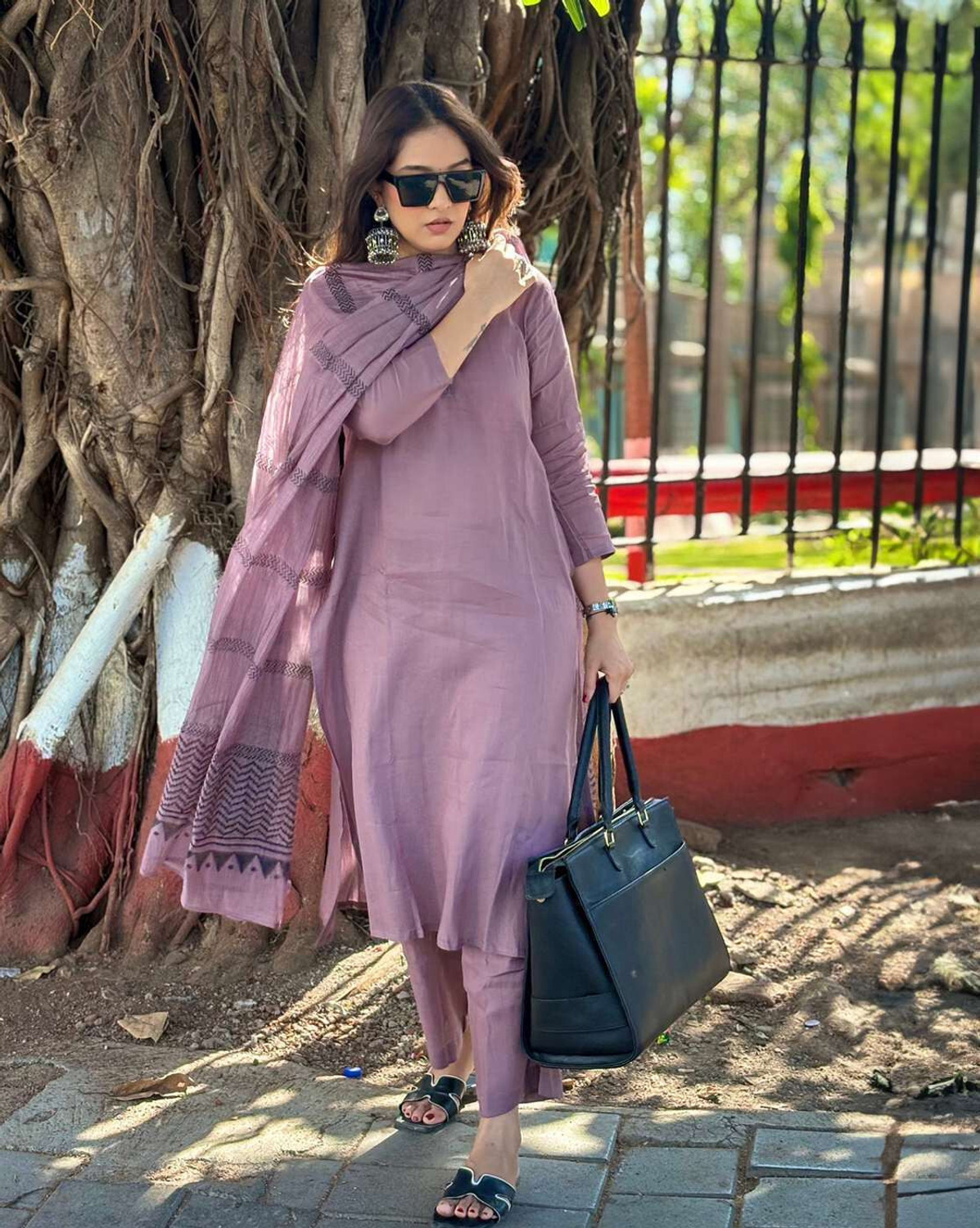  Pilessa  Plain Kurta  Salwar Suit Set