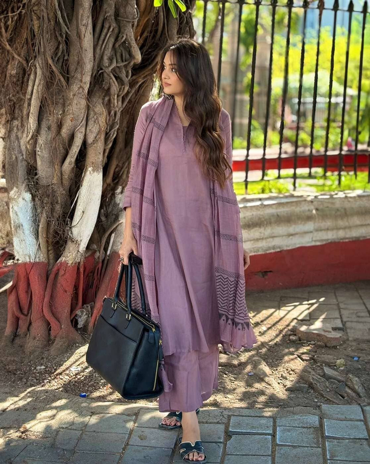  Pilessa  Plain Kurta  Salwar Suit Set