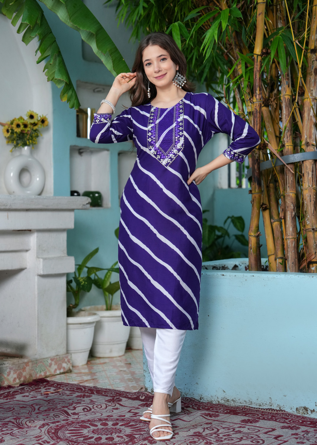 Pravya Embroidered Salwar Suit Set  