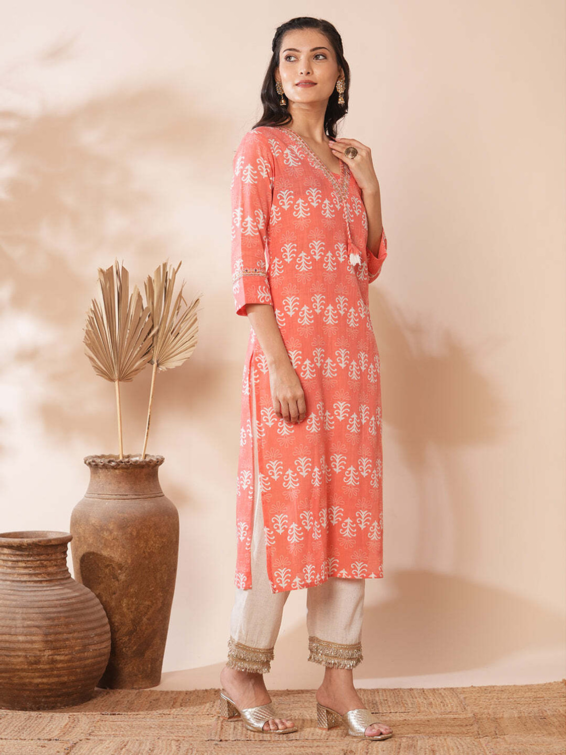 Pravya Pure Cotton Salwar Suit Set 