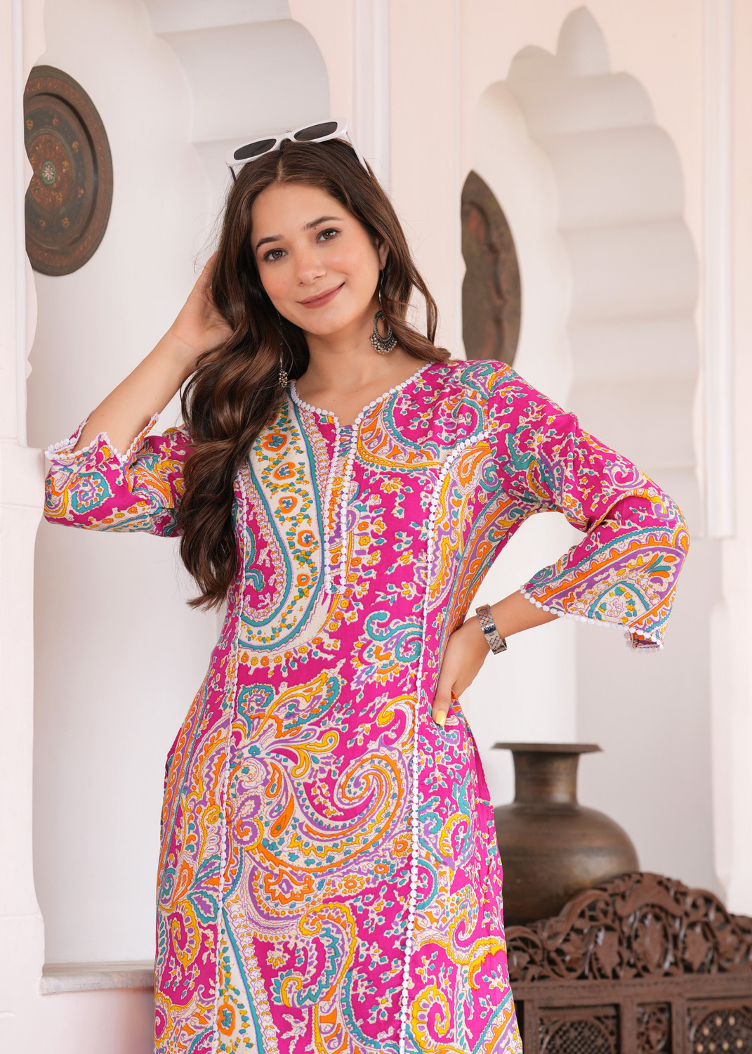 Pravya  Viscose Rayon Salwar Suit Set 