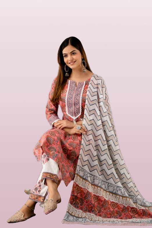 Divashree Multicolor Ethnic Salwar Suit Set 