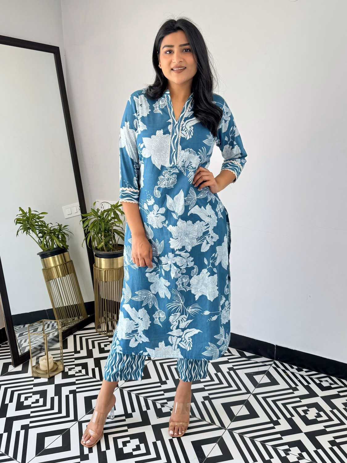 Rivanta  Floral Casual Salwar Suit Set 