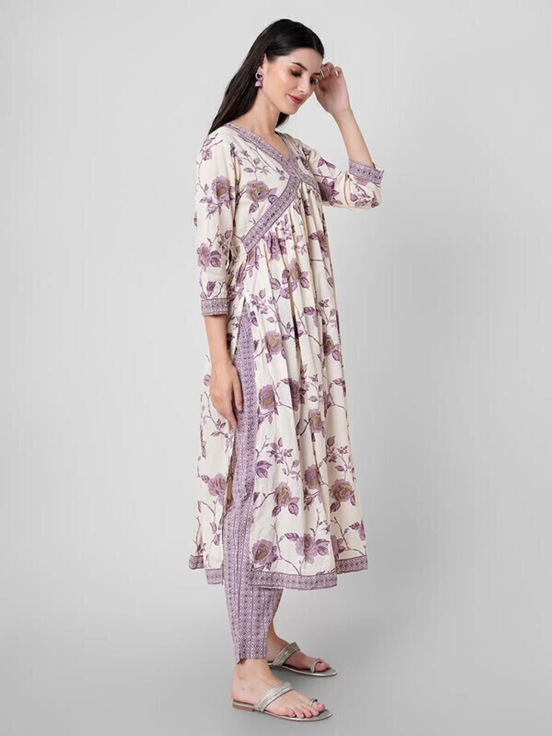 Rivanta Floral Anarkali Salwar Suit Set 