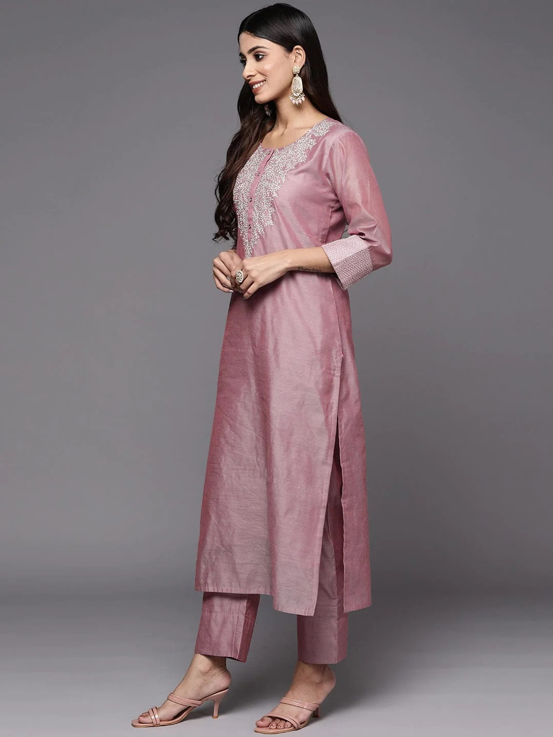 Rivanta  Art SilkSalwar Suit Set 