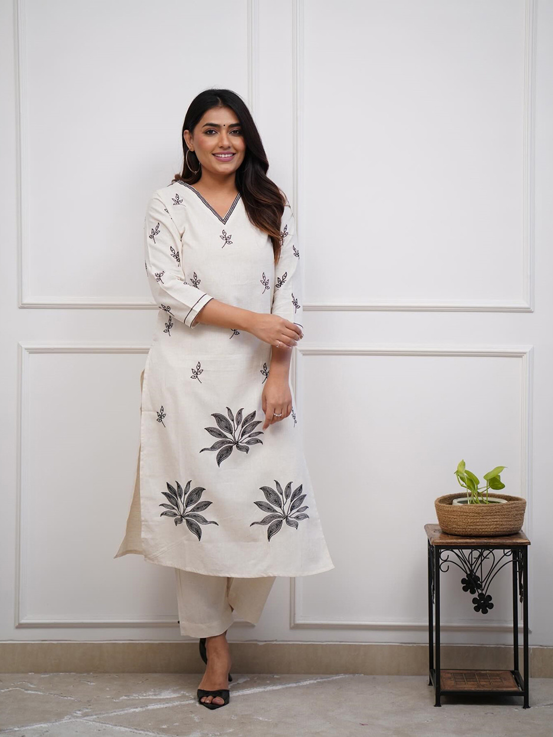 Rivanta Cotton Blend Salwar Suit Set 
