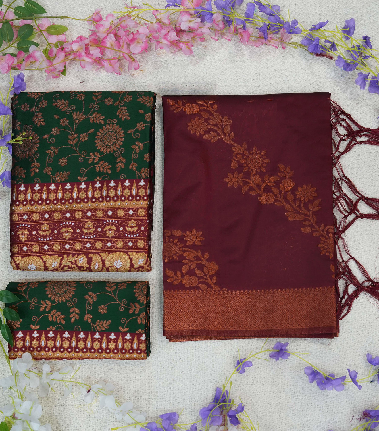 Kezel Self Design Zari Lehenga Choli