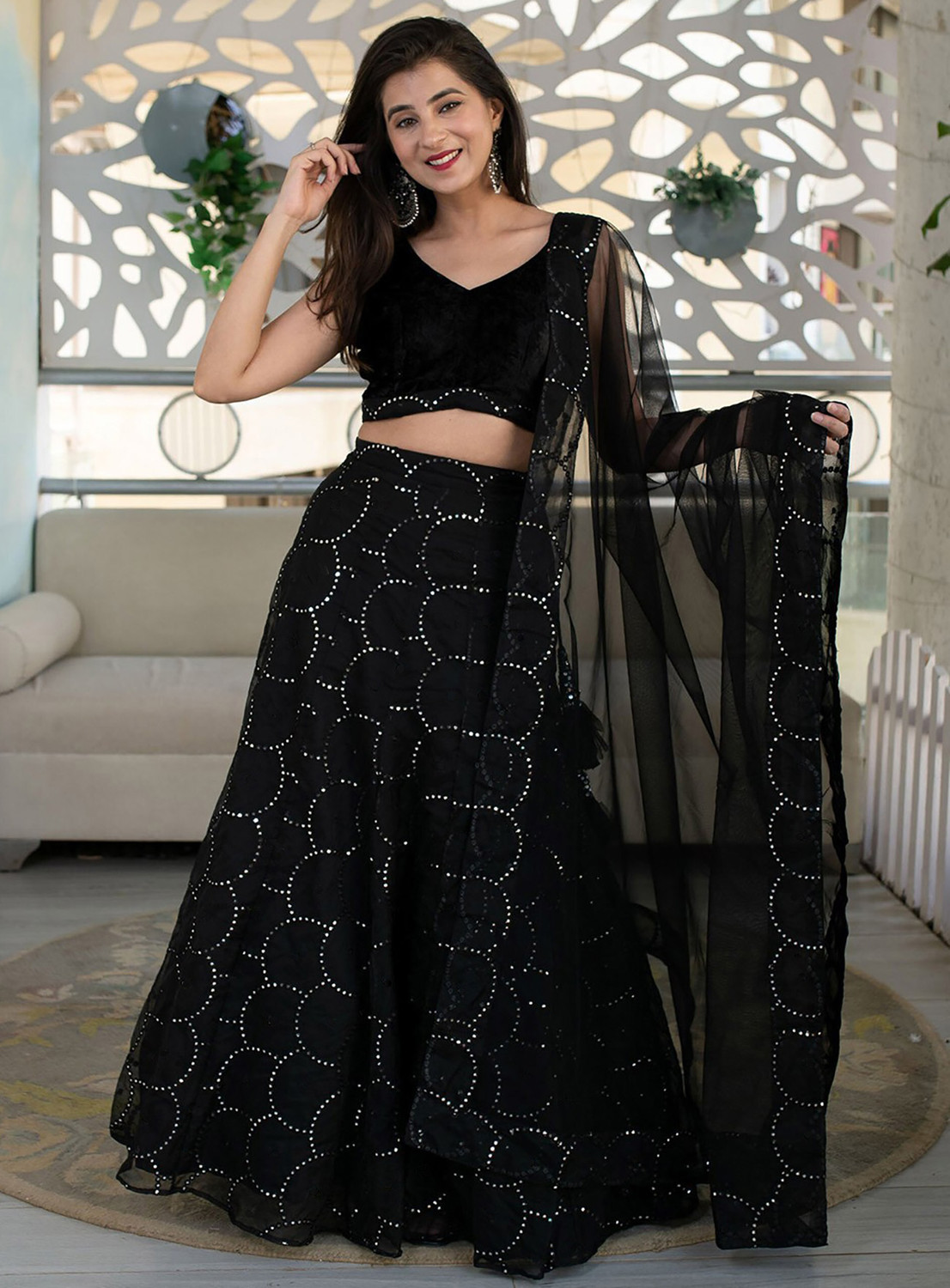 Kezel Sequins Work Lehenga Choli