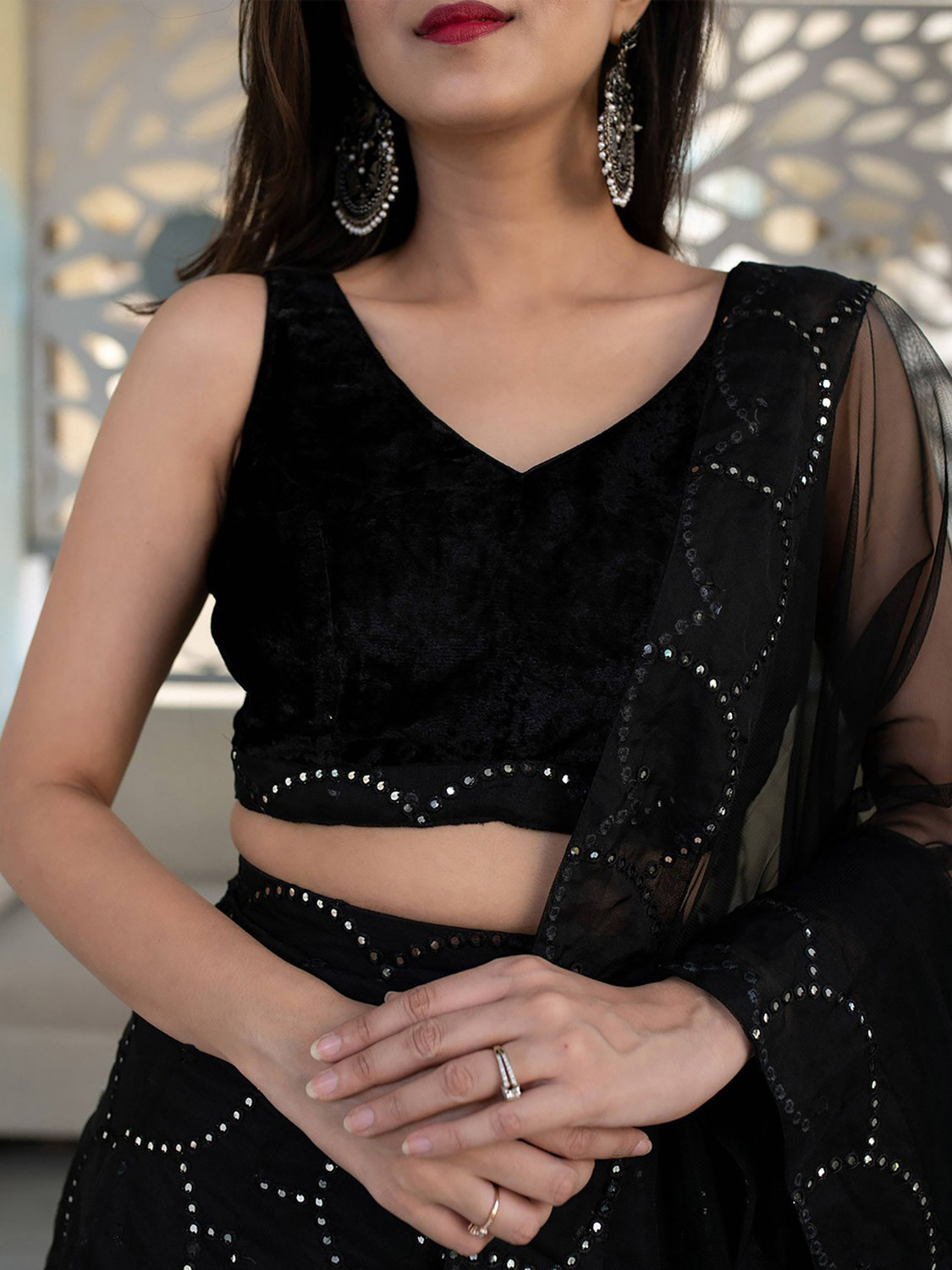 Kezel Sequins Work Lehenga Choli