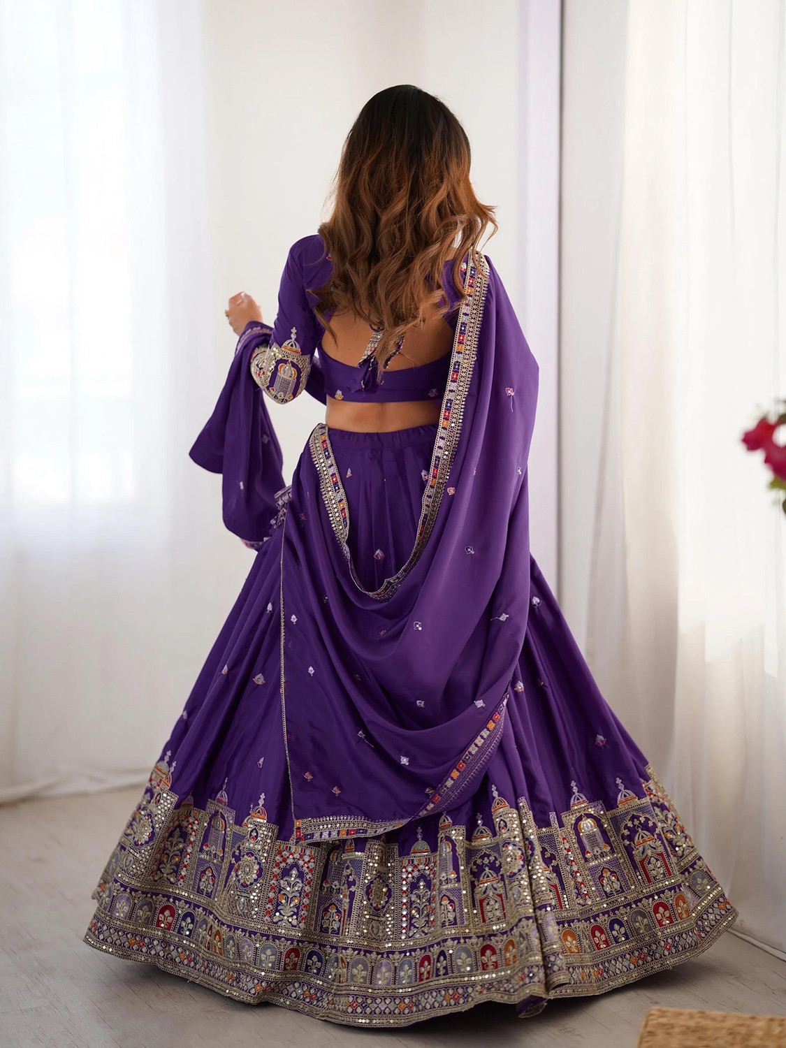 Kezel Embroidered Sequins Lehenga Choli