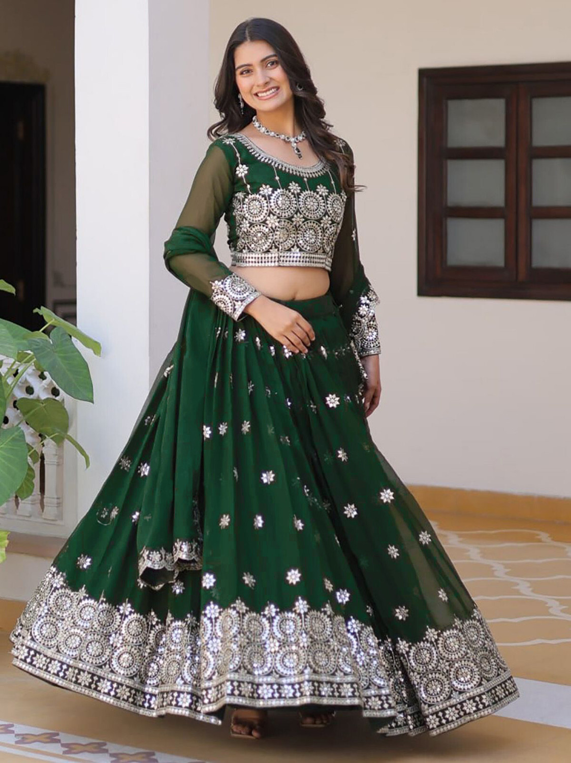 Kezel Embellished Georgette Lehenga Choli