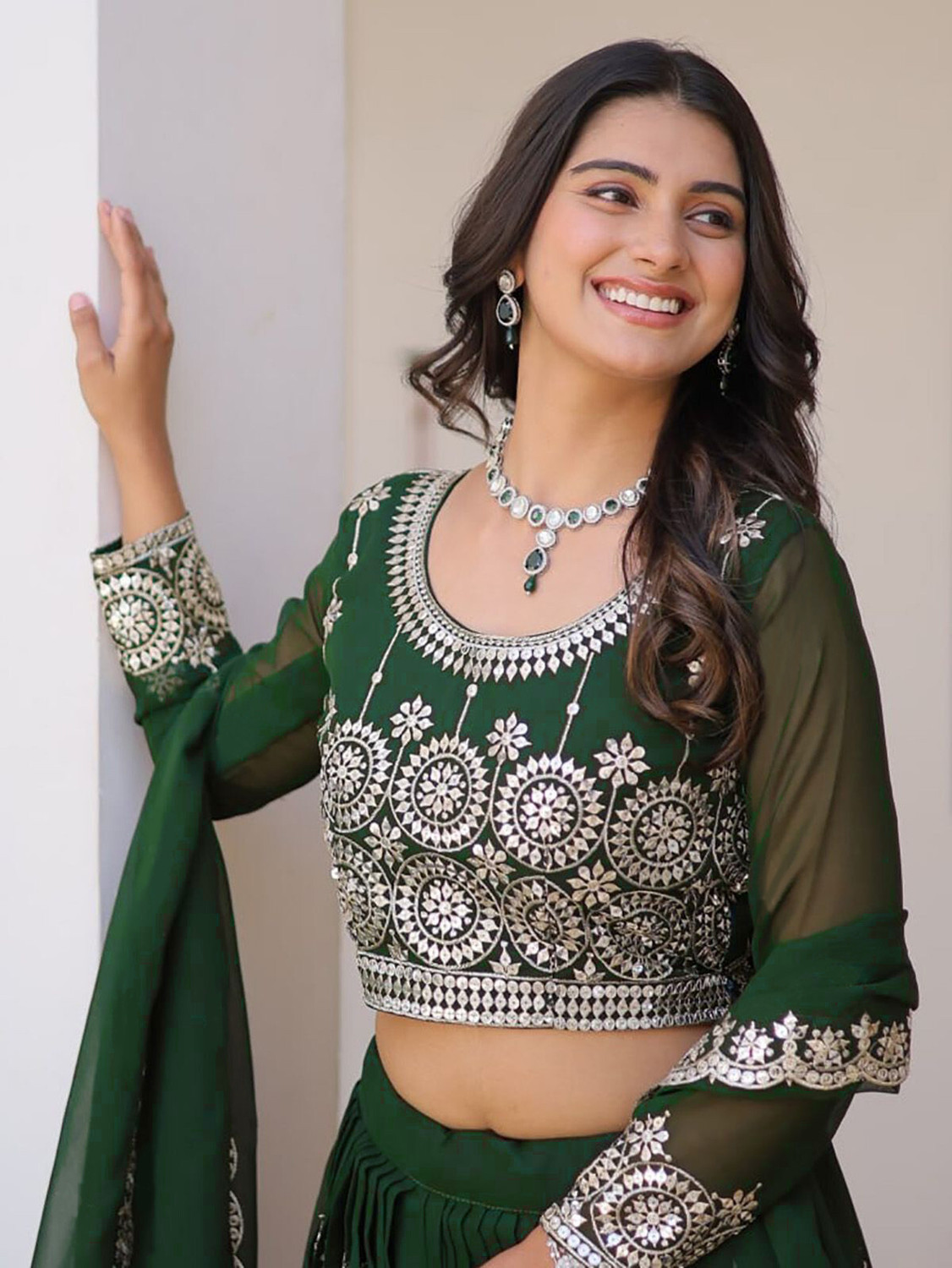 Kezel Embellished Georgette Lehenga Choli
