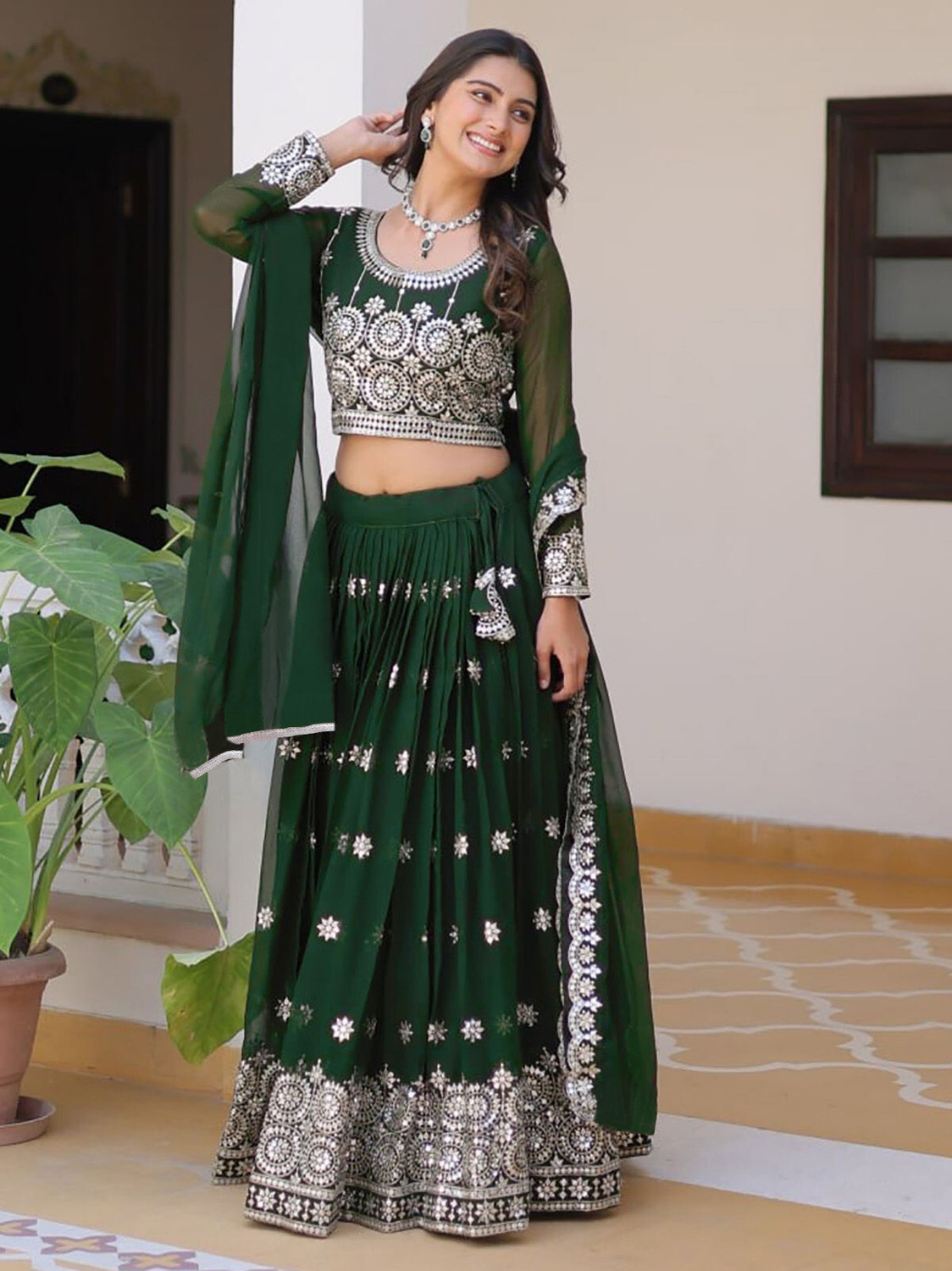 Kezel Embellished Georgette Lehenga Choli