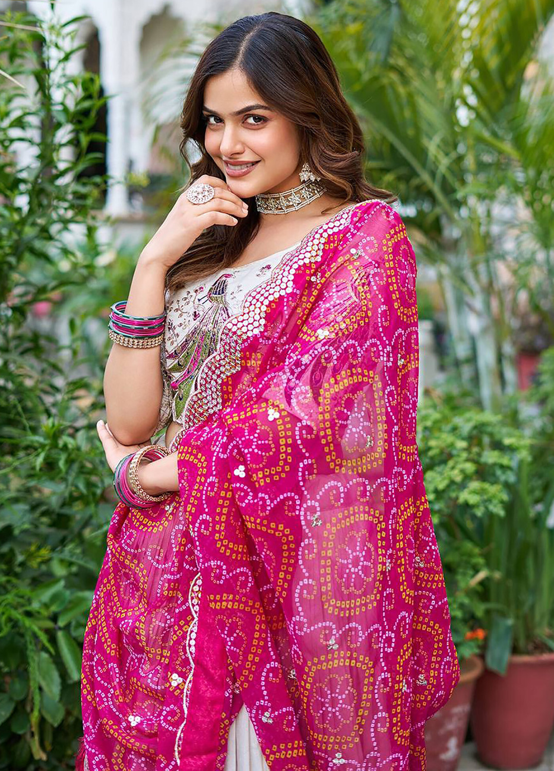 Kezel Embroidered Silk Lehenga Choli
