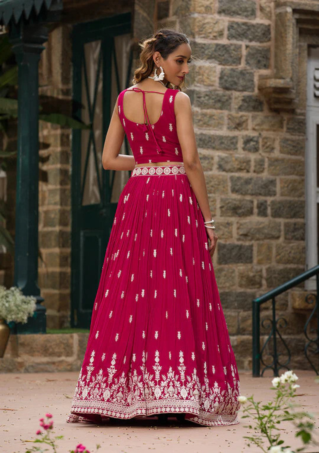 Kezel Georgette A-Line Lehenga Choli