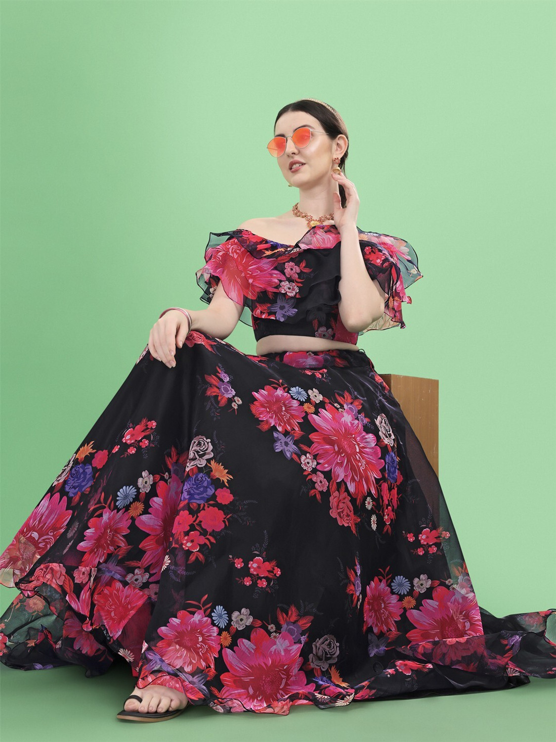 Kezel Digital Print Lehenga Choli