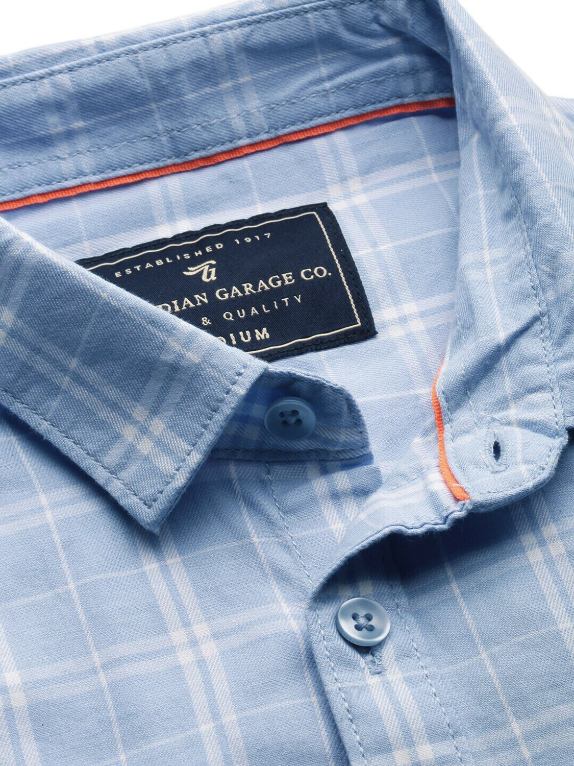 Ivaan Sky Blue Windowpane Shirt
