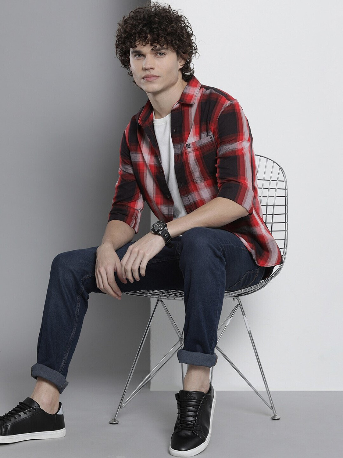 Ivaan Multi-tonal check pattern Shirt