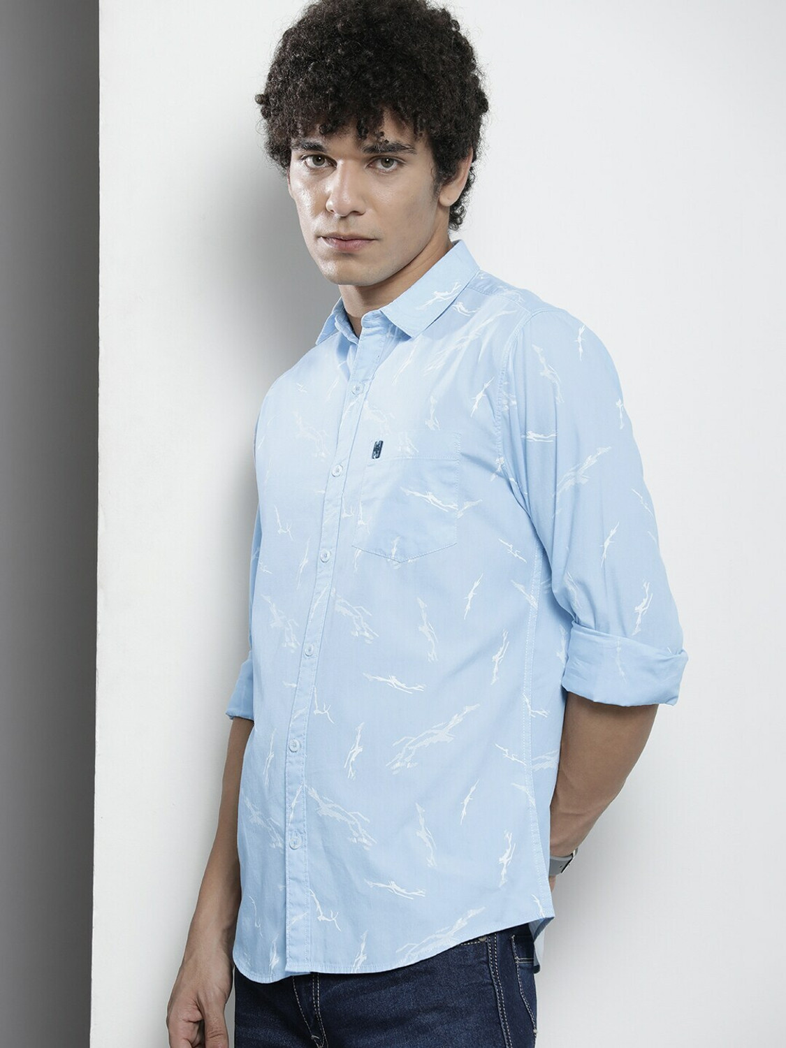 Ivaan White abstract print Shirt